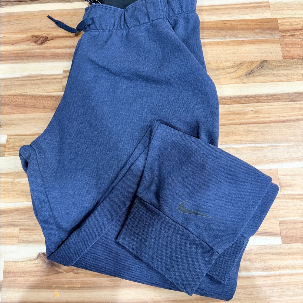 Nike Dark Blue Jogger Sweatpants with Black Swoosh